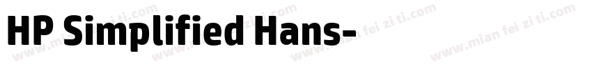 HP Simplified Hans字体转换